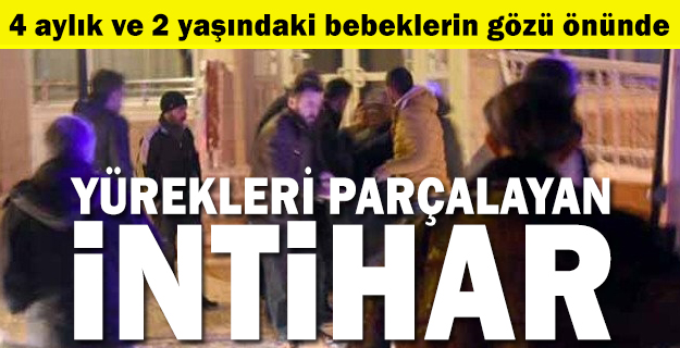 Genç kadın kendini doğalgaz borusuna astı