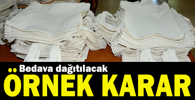 Konya Büyükşehir Belediyesi 1 milyon bez torba dağıtacak