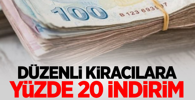 Düzenli kiracılara yüzde 20 indirim