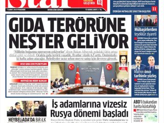 Star'dan gıda terörü manşeti