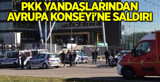 PKK yandaşlarından Avrupa Konseyi'ne saldırı