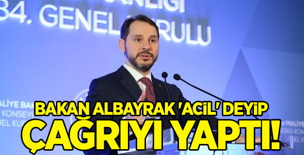Bakan Albayrak 'acil' deyip çağrıyı yaptı!