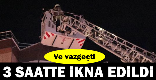 3 saat sonra intihardan vazgeçti