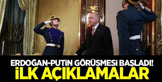 Erdoğan-Putin görüşmesi başladı! İlk açıklamalar