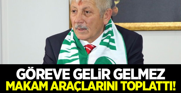Belediye başkanı birim müdürlerinin makam araçlarını kaldırdı