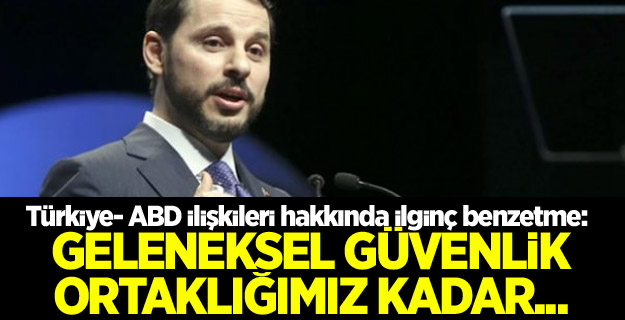 Bakan Albayrak'tan çarpıcı 'ABD' çıkışı!