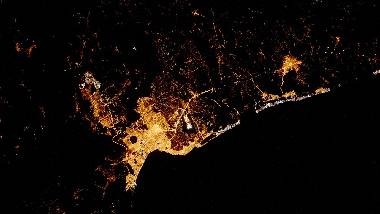 Nasa yayınladı: Antalya'da gece vakti
