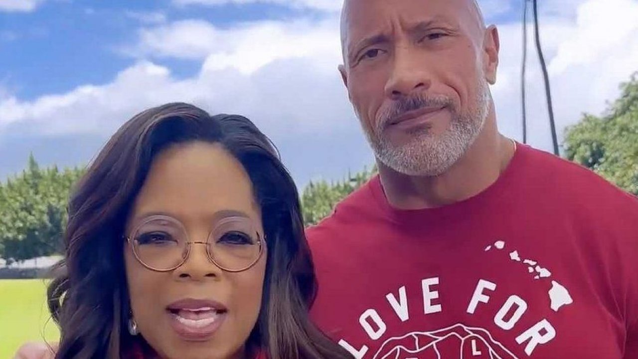 Oprah ve Dwayne Johnson Maui yardım fonunu başlatmak için 10 milyon dolar bağışladı