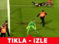 Trabzon'da taraftar hakemi yumrukladı!