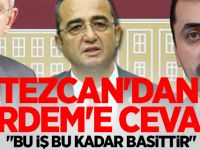 Tezcan'dan Erdem'e cevap