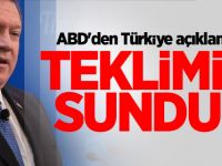 ABD'den Türkiye açıklaması: Teklimizi sunduk