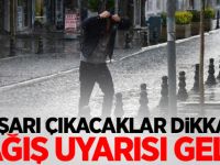 Dışarı çıkacaklar dikkat! Yağış uyarısı geldi