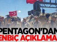 Pentagon'dan Menbiç açıklaması!