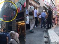 Yürürken kafasına mermer düştü, hastanelik oldu