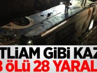 Katliam gibi kaza! 8 ölü 28 yaralı