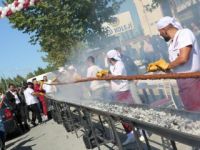 19 metre kebabı 15 dakikada yediler