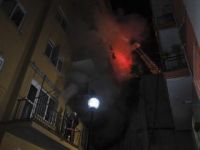 Başkentte 8 katlı binada yangın