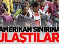 Göçmen konvoyu Amerikan sınırına ulaştı