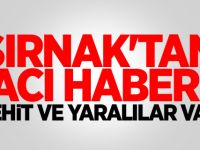 Şırnak'tan acı haber: Şehit ve yaralılar var