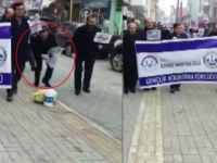 İmamlar sigaraya karşı sokakta izmarit topladı