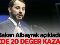 Bakan Albayrak açıkladı: Yüzde 20 değer kazandı