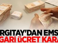 Yargıtay'dan emsal asgari ücret kararı