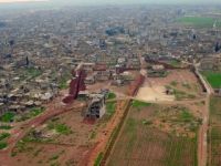 YPG/PKK'nın Ayn el-Arap'ta kazdığı hendek ve tüneller görüntülendi