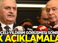 Bahçeli-Yıldırım görüşmesi sonrası ilk açıklamalar