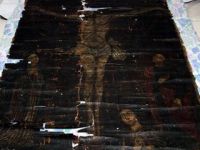 Hazreti İsa'nın 13. yüzyıla ait çarmıh tablosu ele geçirildi