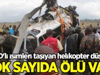 Kenya'da ABD'li isimleri taşıyan helikopter düştü!
