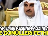 Katar emiri kesenin ağzını açtı! Yine gönülleri fethetti