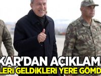Akar'dan açıklama: Hainleri geldikleri yere gömdüler