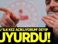 Soylu 'ilk kez açıklıyorum' deyip duyurdu!