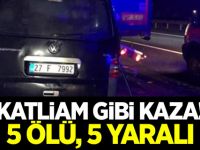 Katliam gibi kaza! 5 ölü, 5 yaralı