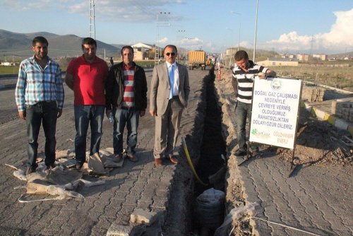 Ardahan’da Doğalgaz Hattı Çalışmaları Başladı