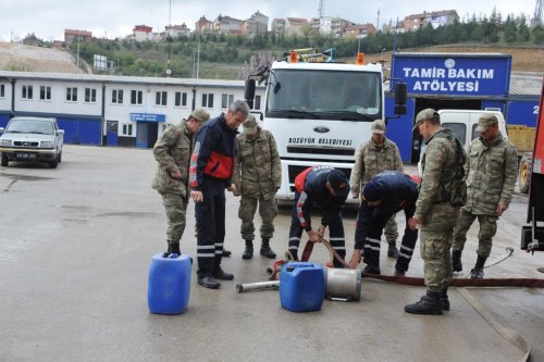 Askerlere Yangın Eğitimi