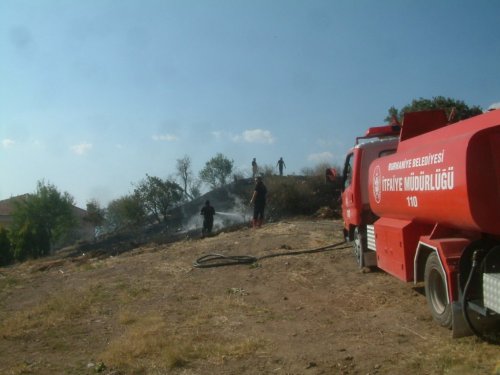 Burhaniye’de Korkutan Yangın