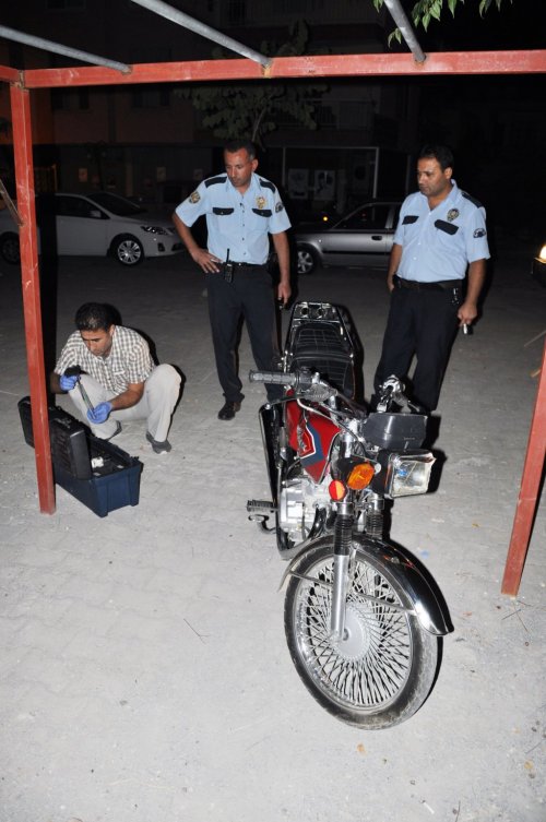 Çalınan Motosiklet 2 Saatte Bulundu