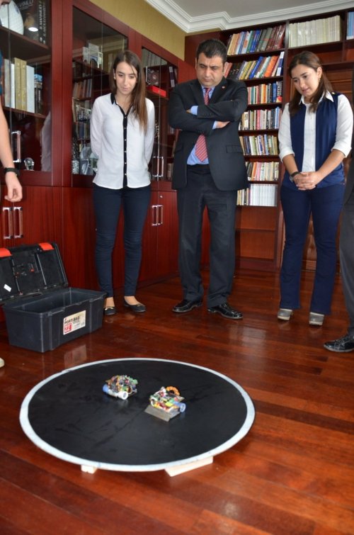 Çomü Robot Ekibinden Rektör Laçiner’e Ziyaret