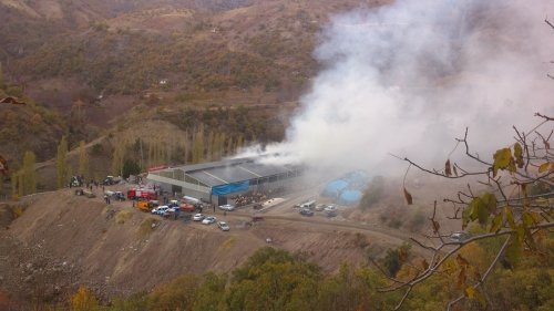 Çorum'da 144 İneğin Bulunduğu Mandıra Yandı