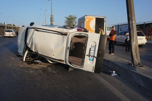 Ehliyetsiz Sürücü Kaza Yaptı