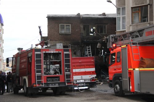 Erzurum’da Ev Yangını