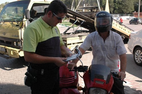 Karacabey'de Motosikletler Denetlendi