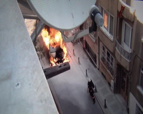 LPG'li Taksi Alev Topuna Döndü