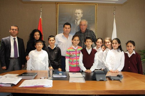 Miniklerden Başkan Kocadon’a Taşekkür Ziyareti