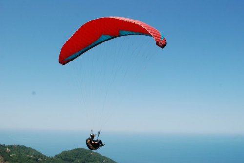 Ordu’da Yamaç Paraşütü Keyfi