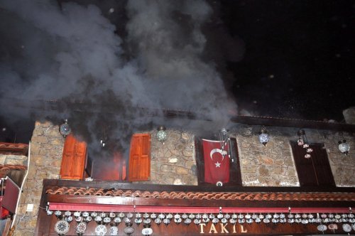 Side'de Korkutan Yangın