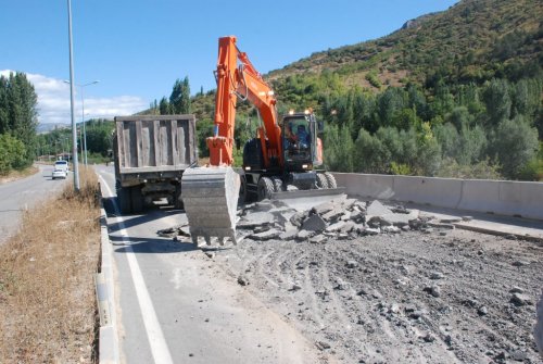 Tokat-Sivas Karayolunda Çalışma