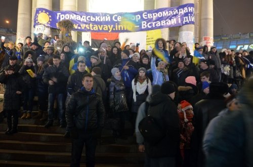 Ukraynalılar Yeni Yıla 'Euro Meydan' Eylemiyle Girdi