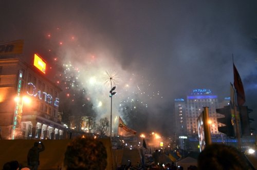 Ukraynalılar Yeni Yıla 'Euro Meydan' Eylemiyle Girdi